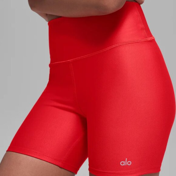 ALO Yoga 5" Airlift Energy Shorts Bright Red - Picture 1 of 6